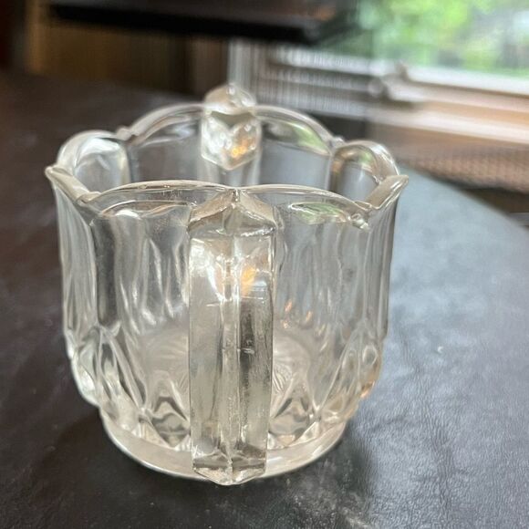 Vintage Heavy Pressed Open Sugar Bowl - Picture 2 of 6